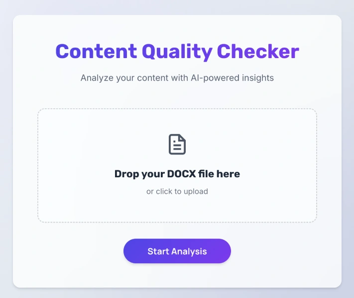 Analyfy Content Quality Checker